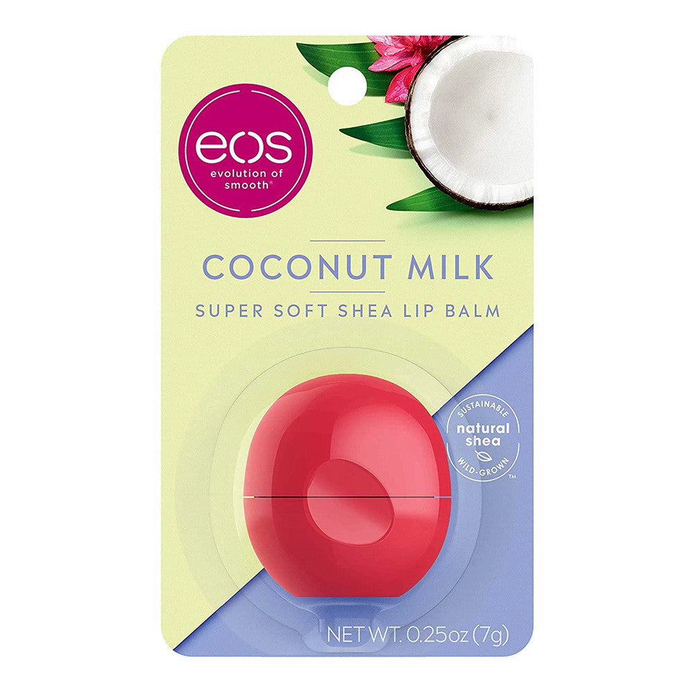 EOS Visibly Soft Lip Balm Sphere Coconut Milk, 0.25 Oz